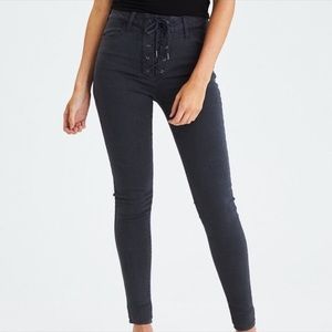 AE Outfitters lace up Jeggings